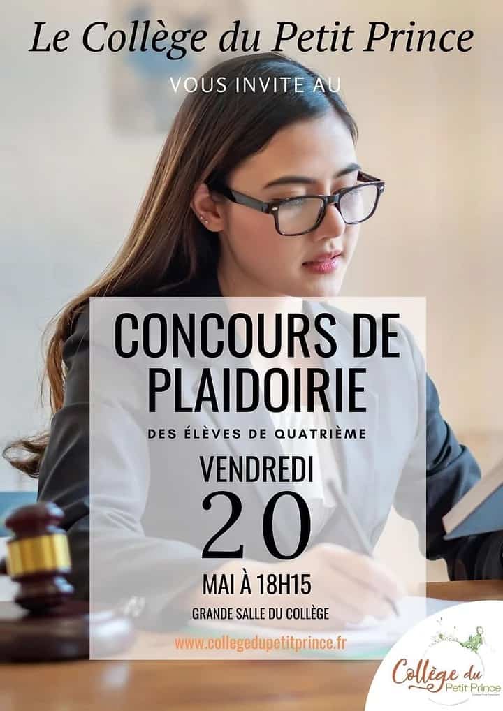 affiche concours plaidoirie